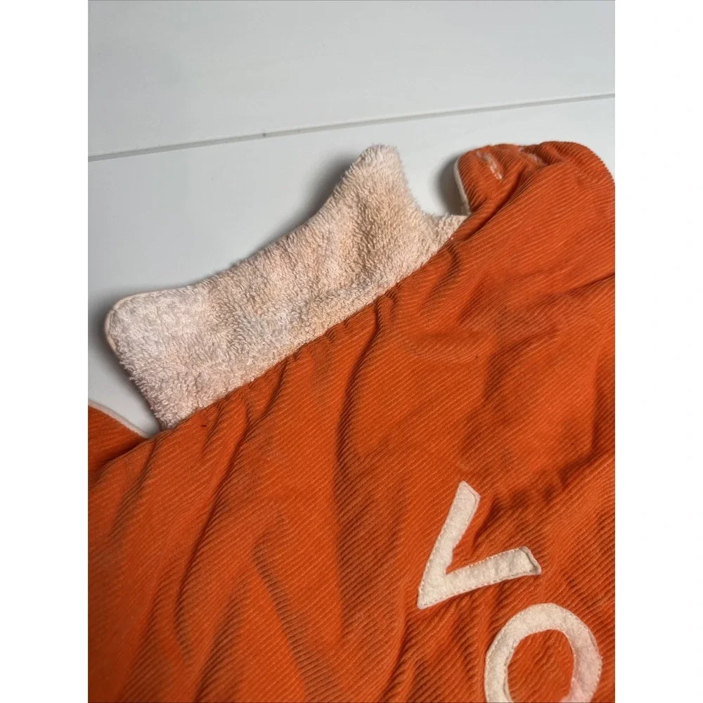 Vintage Dog Outfit Sweater‎ Tennessee Vols Orange 50s 60s Corduroy Small